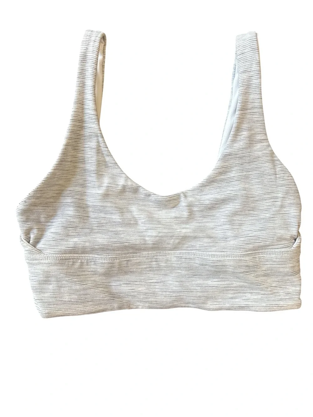 Lululemon Align Reversible White and Grey Sports Bra Light Support Size 6 Yoga